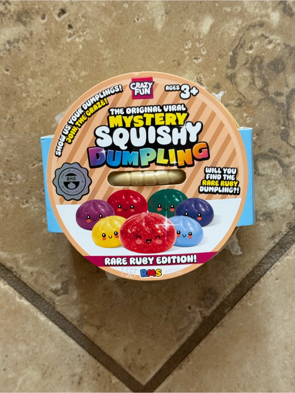 Mystery Squishy Dumpling Rare Ruby Edition Toy - Multicolor